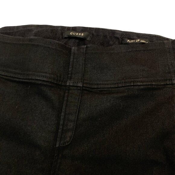 Guess Womens Black Jeans Side Zipper Lift Up Detail Waist 32' - Picture 4 of 12